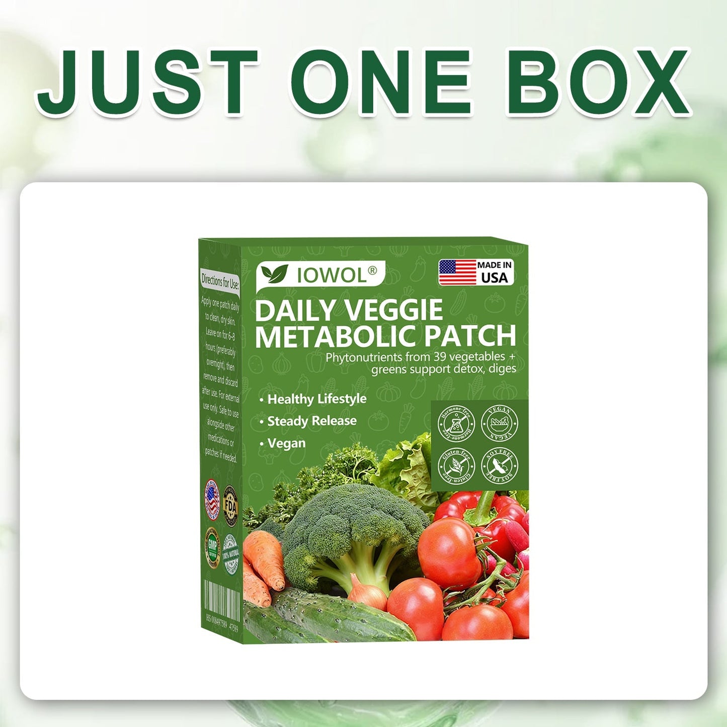 🥦Offizieller Shop | IOWOL® Daily Vegetable Metabolism Tablets enthalten Bio-Gemüseextrakte und Phytate aus 39 verschiedenen Gemüse- und Kräutersorten.
